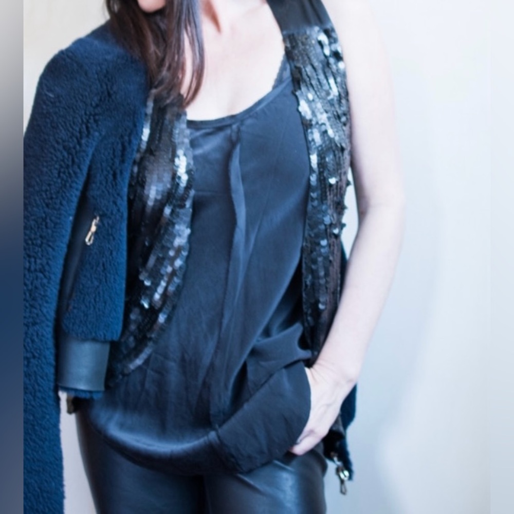 Ann demeulemeester sequin vest
